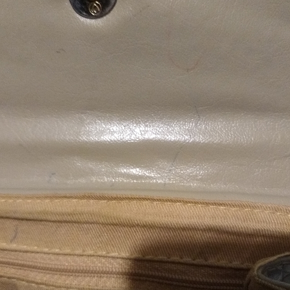 Taupe Vinyl Purse - Picture 2 of 4